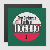 初めてのクリスマスホホホーPersonalizationのファミリー (正面/裏面)