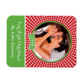 初めてのクリスマスホリデーキープサケフォトマグネット マグネット (横)