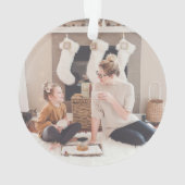 初めてのクリスマスホームセージ緑の写真 オーナメント (裏面)