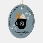初めてのクリスマスホーム セラミックオーナメント (右)