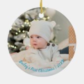 初めてのクリスマスポーラベアオーナメント セラミックオーナメント (裏面)