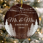 初めてのクリスマスミセス・ウッドがジーナに セラミックオーナメント