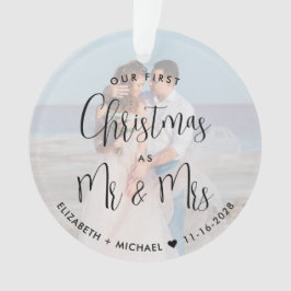 初めてのクリスマスミセス・フォトオーバーレイ オーナメント