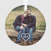 初めてのクリスマスミセス・フォト・オーナメント オーナメント (裏面)