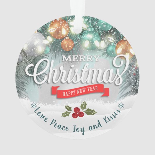 初めてのクリスマスミセス・フォト・オーナメント オーナメント (裏面)