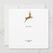 初めてのクリスマスメリーガールフレンドのクリスマスカード (裏面)