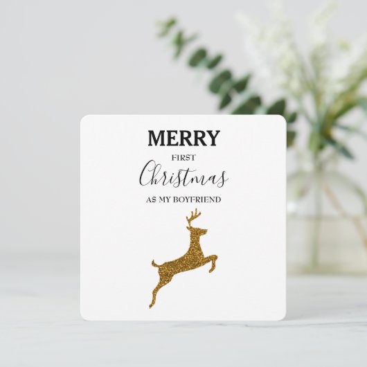 初めてのクリスマスメリーボーイフレンドのクリスマスカード (スタンド正面)