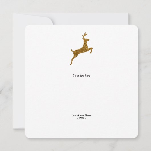 初めてのクリスマスメリーボーイフレンドのクリスマスカード (裏面)