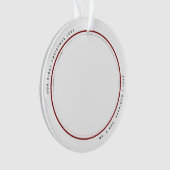 初めてのクリスマスモダンMr. and Mrs. 2写真アクリル オーナメント (正面)