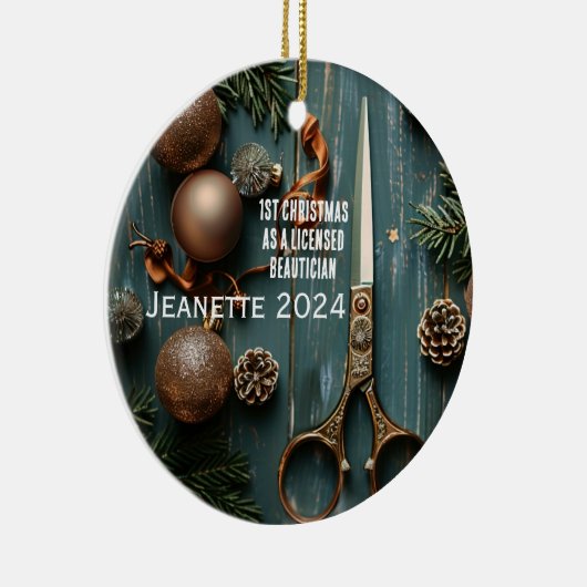 初めてのクリスマスライセンスボーティシャンオーナメント セラミックオーナメント (右)