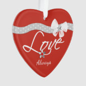 初めてのクリスマスラブハート夫妻 オーナメント (正面)