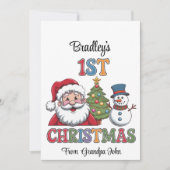 初めてのクリスマスラージギフトラベル シーズンカード (正面)