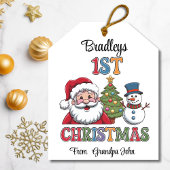 初めてのクリスマスラージギフトラベル シーズンカード