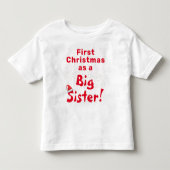 初めてのクリスマス兄弟/姉妹 トドラーTシャツ (正面)