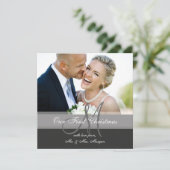 初めてのクリスマス写真グリーティングカード |モノグラム シーズンカード (スタンド正面)