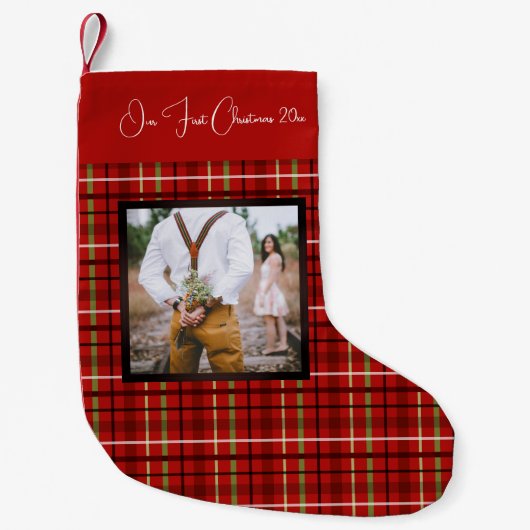 初めてのクリスマス写真、 スモールクリスマスストッキング (正面)