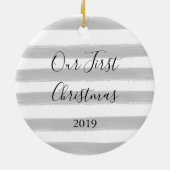 初めてのクリスマス写真 |ミセス セラミックオーナメント (裏面)