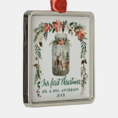 初めてのクリスマス冬のフローラディアグリーン メタルオーナメント (右)