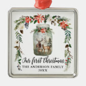 初めてのクリスマス冬のフローラディアファミリー メタルオーナメント (正面)