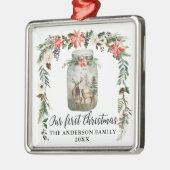 初めてのクリスマス冬のフローラディアファミリー メタルオーナメント (左)