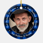 初めてのクリスマス天国ブループライド写真記念館 セラミックオーナメント (裏面)