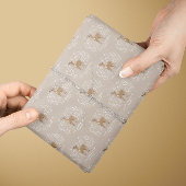 初めてのクリスマス天然トナカイエレガントファミリー ラッピングペーパー