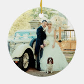 初めてのクリスマス夫妻 セラミックオーナメント (裏面)