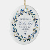 初めてのクリスマス夫妻 セラミックオーナメント (右)