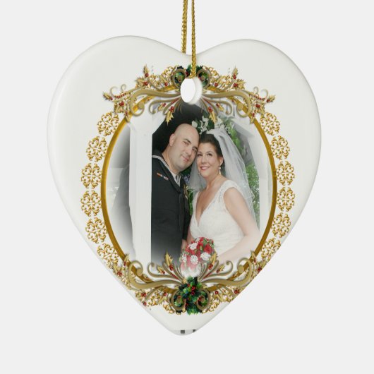 初めてのクリスマス夫婦オーナメント セラミックオーナメント (右)