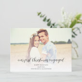 初めてのクリスマス婚約したのフォトオーバーレイ名 シーズンカード (スタンド正面)