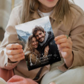 初めてのクリスマス婚約したハッピーカップル写真 シーズンカード