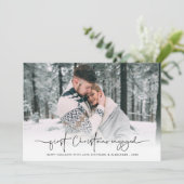 初めてのクリスマス婚約したフォトオーバーレイ名（年） シーズンカード (スタンド正面)