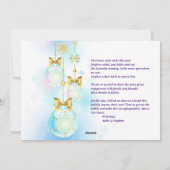 初めてのクリスマス婚約したフォトクモダンリスマス シーズンカード (裏面)