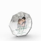 初めてのクリスマス婚約したフォトパイングリーンスクリプト フォトブロック (左)