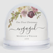 初めてのクリスマス婚約したフローラモノグラム写真 (正面)