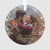 初めてのクリスマス婚約したリースギルド婚約 オーナメント (裏面)