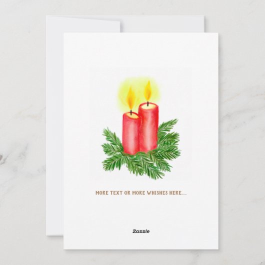 初めてのクリスマス家族のカスタム写真 シーズンカード (裏面)