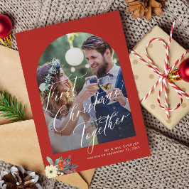 初めてのクリスマス手書き結婚スクリプトの写真 シーズンカード