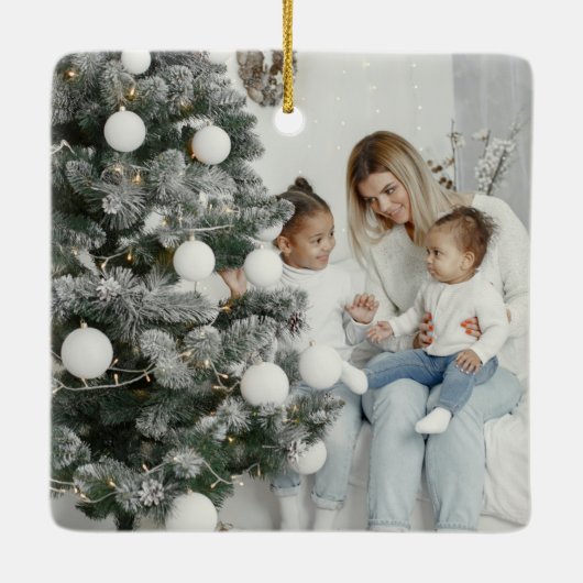 初めてのクリスマス採用セラミックオーナメント セラミックオーナメント (裏面)