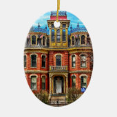 初めてのクリスマス新しいホームフォトオーナメント セラミックオーナメント (正面)