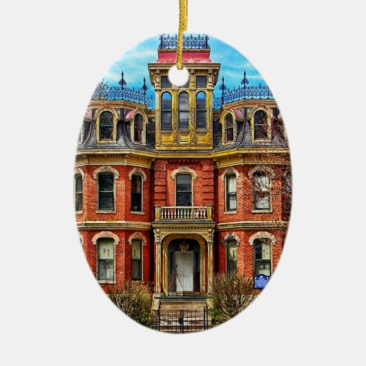 初めてのクリスマス新しいホームフォトオーナメント セラミックオーナメント (正面)