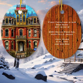 初めてのクリスマス新しいホームフォトオーナメント セラミックオーナメント