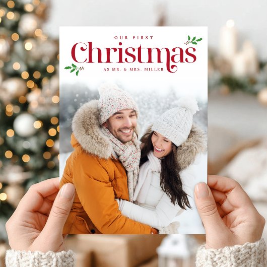 初めてのクリスマス新婚カード シーズンカード