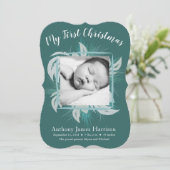 初めてのクリスマス新生児のお知らせホリデーカード シーズンカード (スタンド正面)