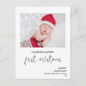 初めてのクリスマス書道写真はがき ポストカード (正面)