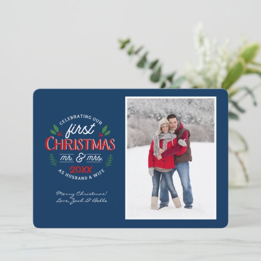 初めてのクリスマス氏&ミセス・サークル1の写真 | シーズンカード (スタンド正面)