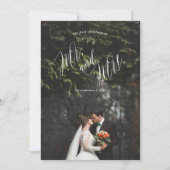 初めてのクリスマス氏&ミセス・ホリデー・フォトカード シーズンカード (正面)