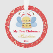 初めてのクリスマス生まれたばかりのオーナメントベビービー オーナメント (正面)
