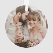 初めてのクリスマス素朴のミスター・アンド・ミセス・ニューライウェッド オーナメント (裏面)