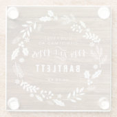 初めてのクリスマス素朴夫妻 ガラスコースター (裏面)